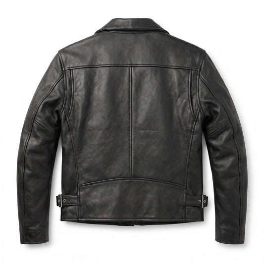 Men’s Classic Black Biker Leather Jacket – Timeless Premium Outerwear