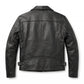 Men’s Classic Black Biker Leather Jacket – Timeless Premium Outerwear