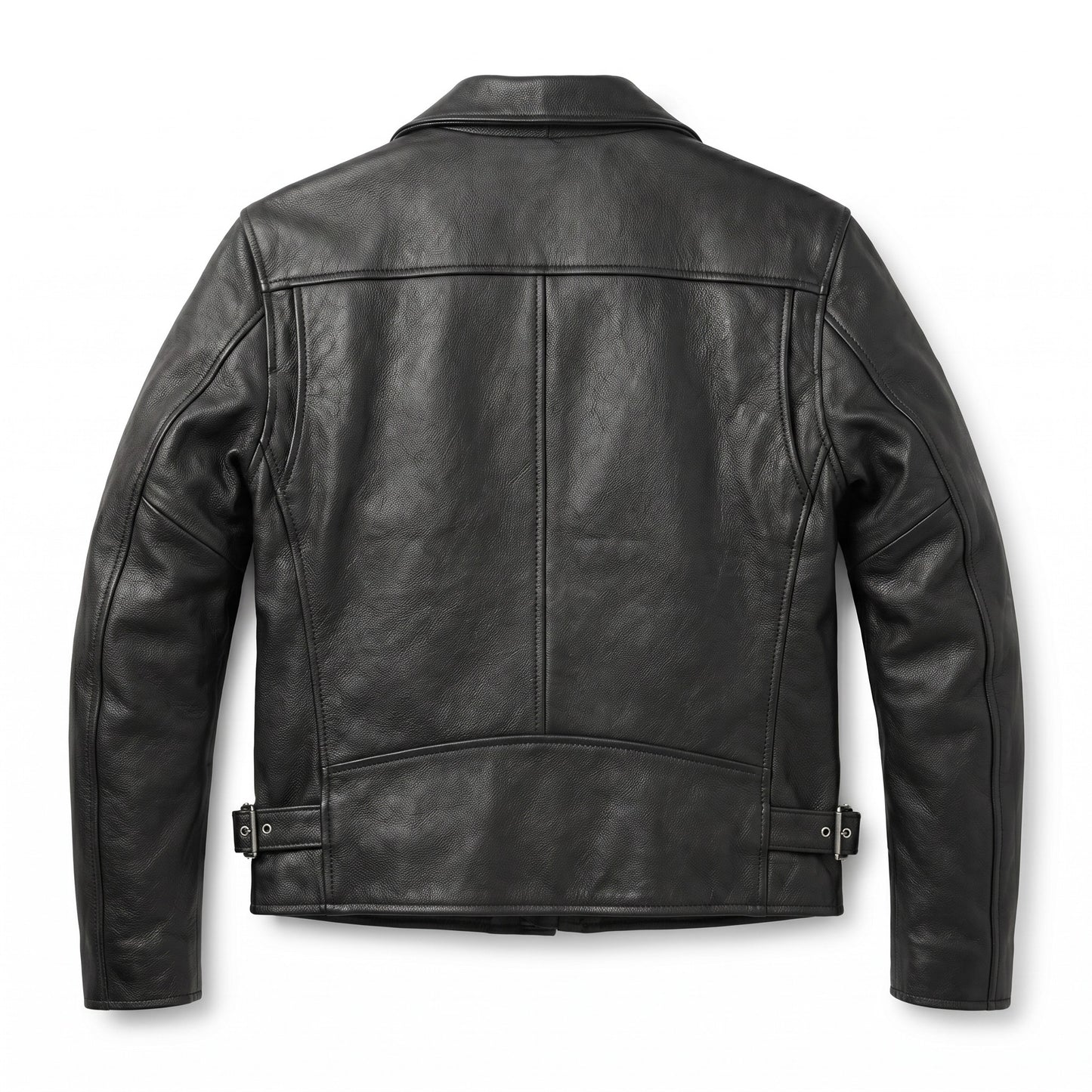 Men’s Classic Black Biker Leather Jacket – Timeless Premium Outerwear