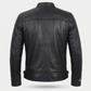 Men’s Black Racer Leather Jacket – Premium Modern Outerwear