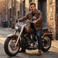 Men’s Brown Distressed Biker Leather Jacket – Timeless Vintage Style