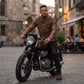 Men’s Vintage Distressed Brown Motorcycle Jacket – Timeless Leather Style