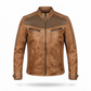 Men’s Vintage Distressed Brown Motorcycle Jacket – Timeless Leather Style