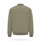 Men's Olive Bomber Jacket | Minimalist Casual Zip-Up Jacket with Chest Pocket