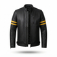 Men’s Slim Fit Motorcycle Leather Jacket – Modern Classic Design
